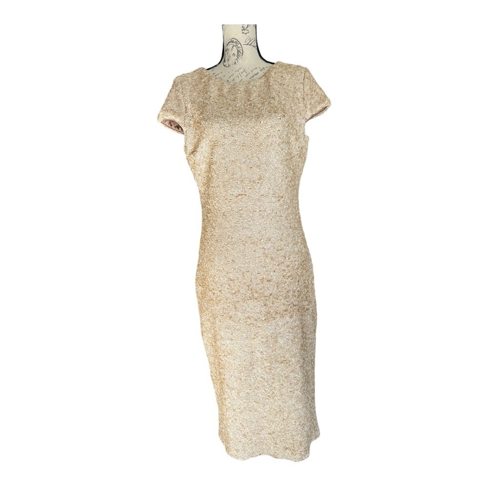 Dress the Population Gold Midi Dress